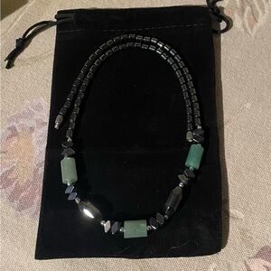 Hematite & Jade Necklace